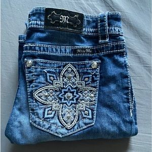 SELLING MISS ME JEANS AND A PAIR OF ROCK REVIVALS!!!!